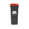 714-04 - Kosz do segregacji FIT BIN 20L czarny ZUŻYTE ŚRODKI OCHRONY